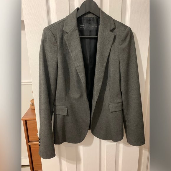 Zara Dark Gray Tailored Blazer - Picture 2 of 7